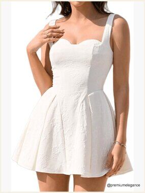 Women's Graduation Corset Mini Dress Summer Flowy A-Line Party Dress
